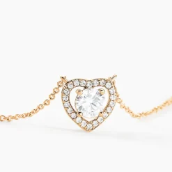 Collier Alais Plaqué Or Jaune Oxyde De Zirconium