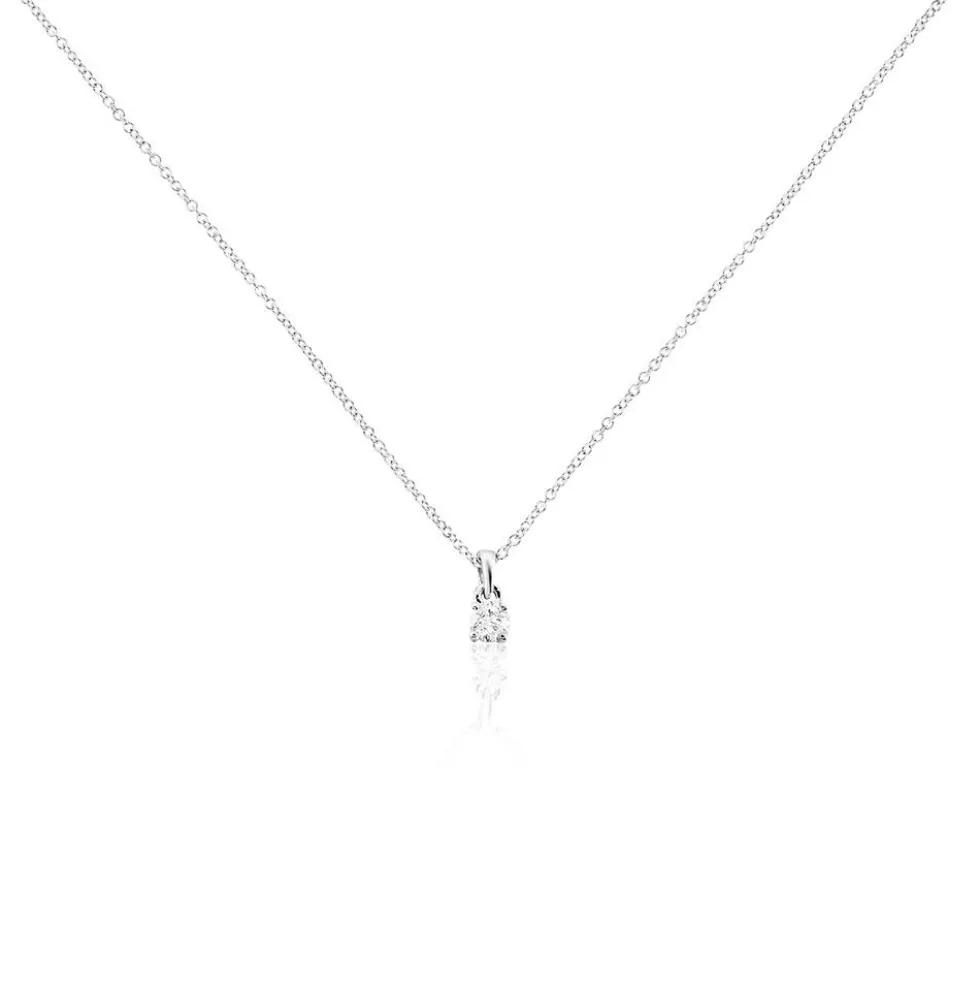 Collier Alexandra Or Blanc Diamant