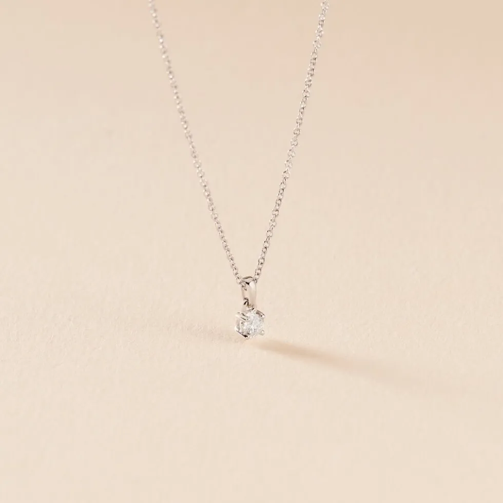 Collier Alexandra Or Blanc Diamant