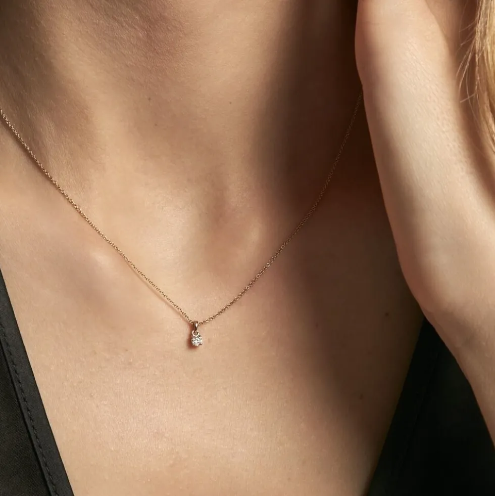 Collier Alexandra Or Jaune Diamant