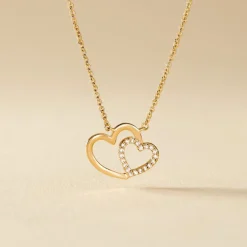 Collier Alexandra Plaqué Or Jaune Oxyde De Zirconium