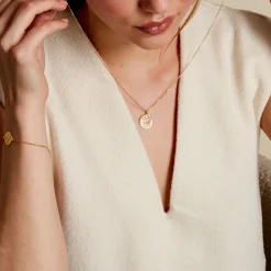 Collier Amai Plaqué Or Jaune Oxyde De Zirconium