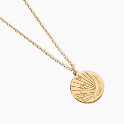 Collier Amai Plaqué Or Jaune Oxyde De Zirconium