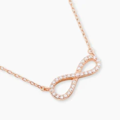 Collier Amita Argent Rose Oxyde De Zirconium