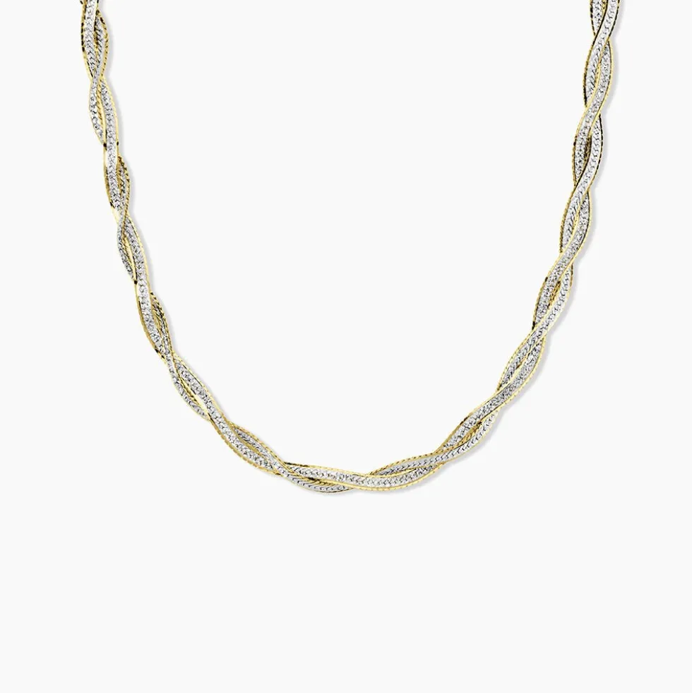 Collier Anaiz Argent Bicolore