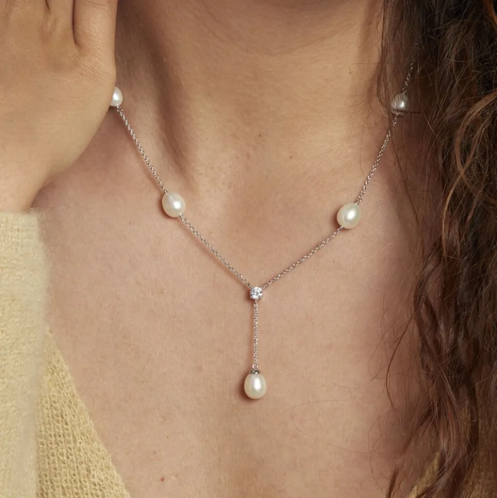 Collier Andony Argent Perle De Culture