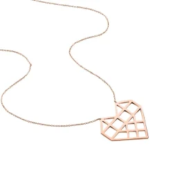 Collier Angeles Acier Rose