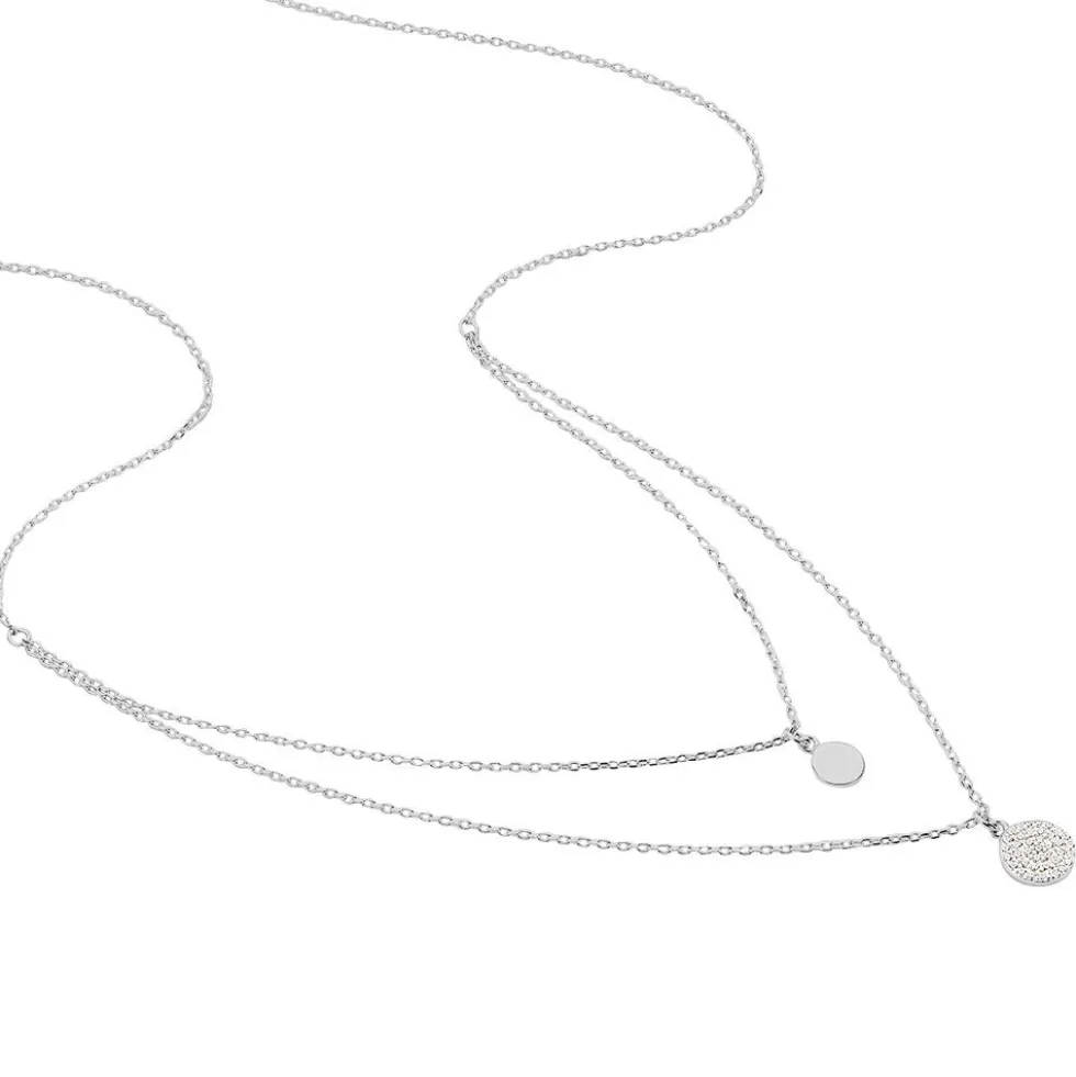 Collier Angeles Argent Blanc Oxyde De Zirconium