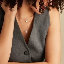 Collier Angeles Argent Blanc Oxyde De Zirconium