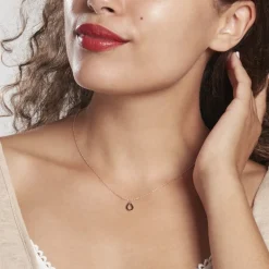 Collier Anh Argent Rose
