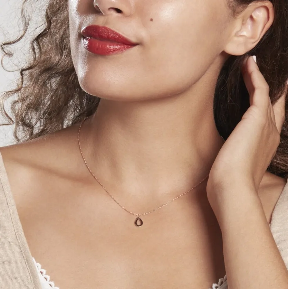 Collier Anh Argent Rose