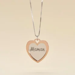 Collier Argent Bicolore Jiya