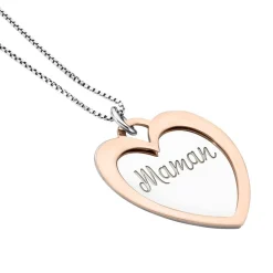 Collier Argent Bicolore Jiya