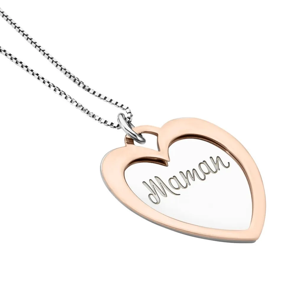 Collier Argent Bicolore Jiya