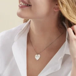 Collier Argent Bicolore Jiya