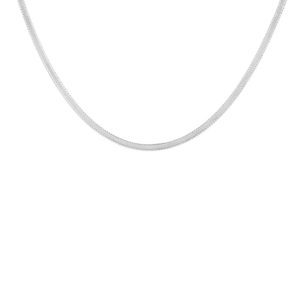 Collier Argent Blanc Alyona