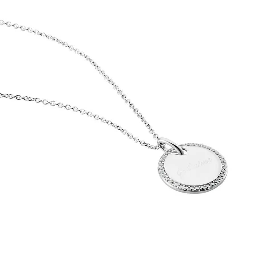 Collier Argent Blanc Amika Oxydes De Zirconium