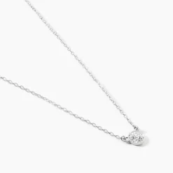 Collier Argent Blanc Auxana Oxyde De Zirconium