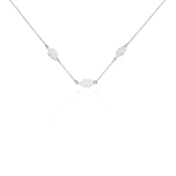 Collier Argent Blanc Bakia