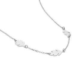 Collier Argent Blanc Bakia