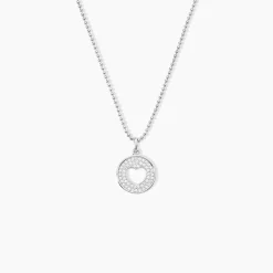 Collier Argent Blanc Cantien Oxyde