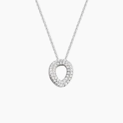 Collier Argent Blanc Irenaeus Oxydes De Zirconium