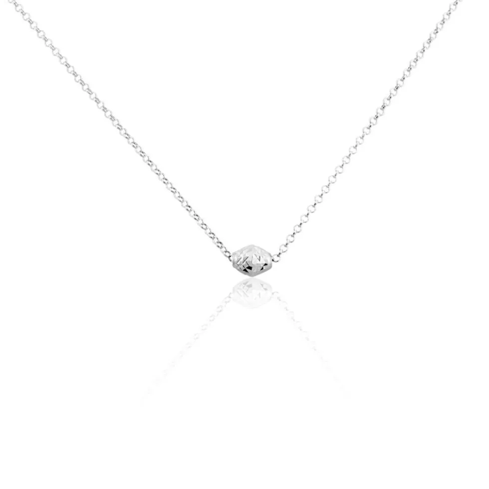 Collier Argent Blanc Jacquotte