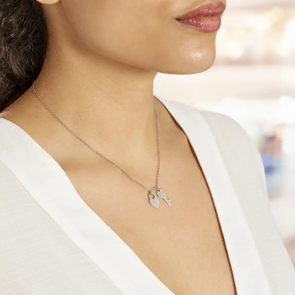 Collier Argent Blanc Jim