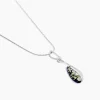 Collier Argent Blanc Odilon Ambre