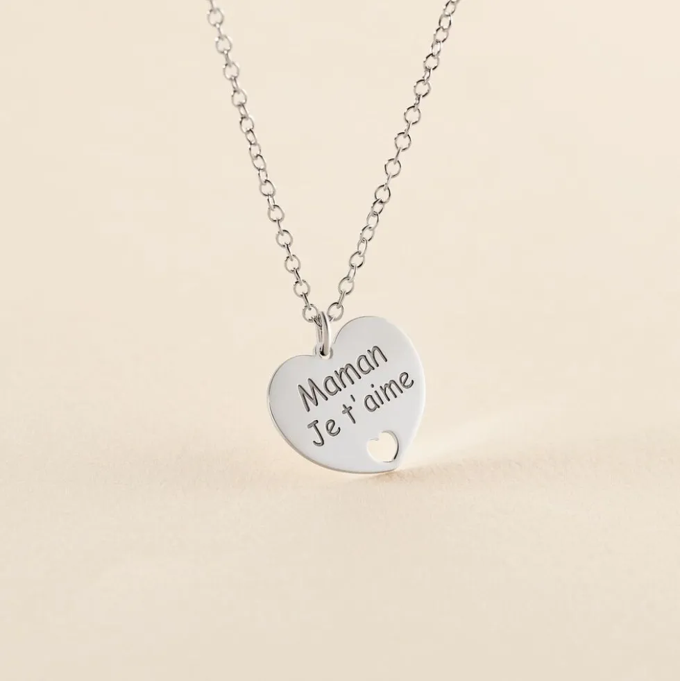 Collier Argent Blanc Pollux