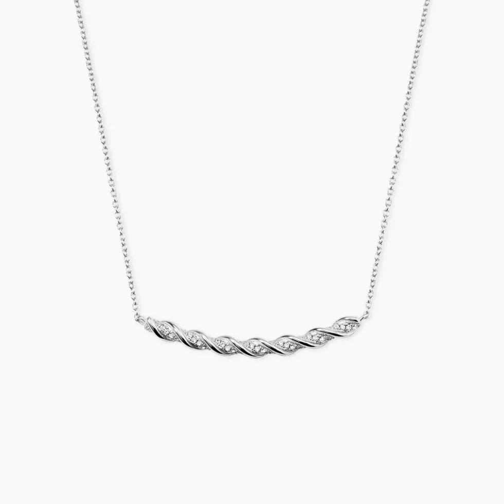 Collier Argent Blanc Remigius Oxydes De Zirconium