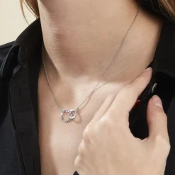 Collier Argent Blanc Ula