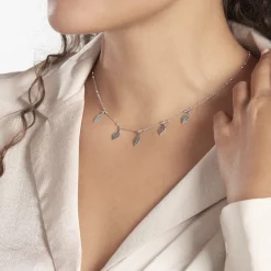 Collier Argent Blanc Ursy