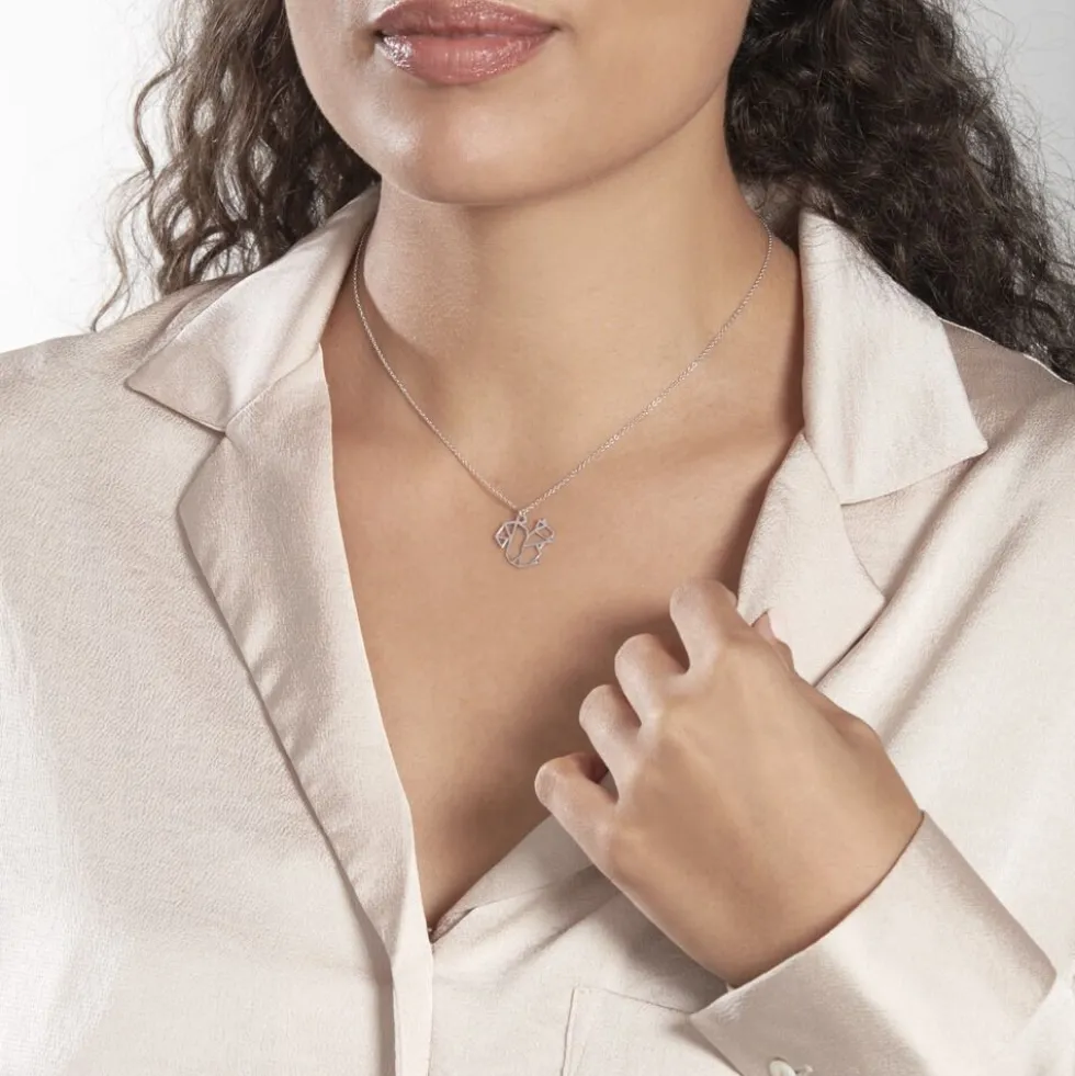 Collier Argent Blanc Waly