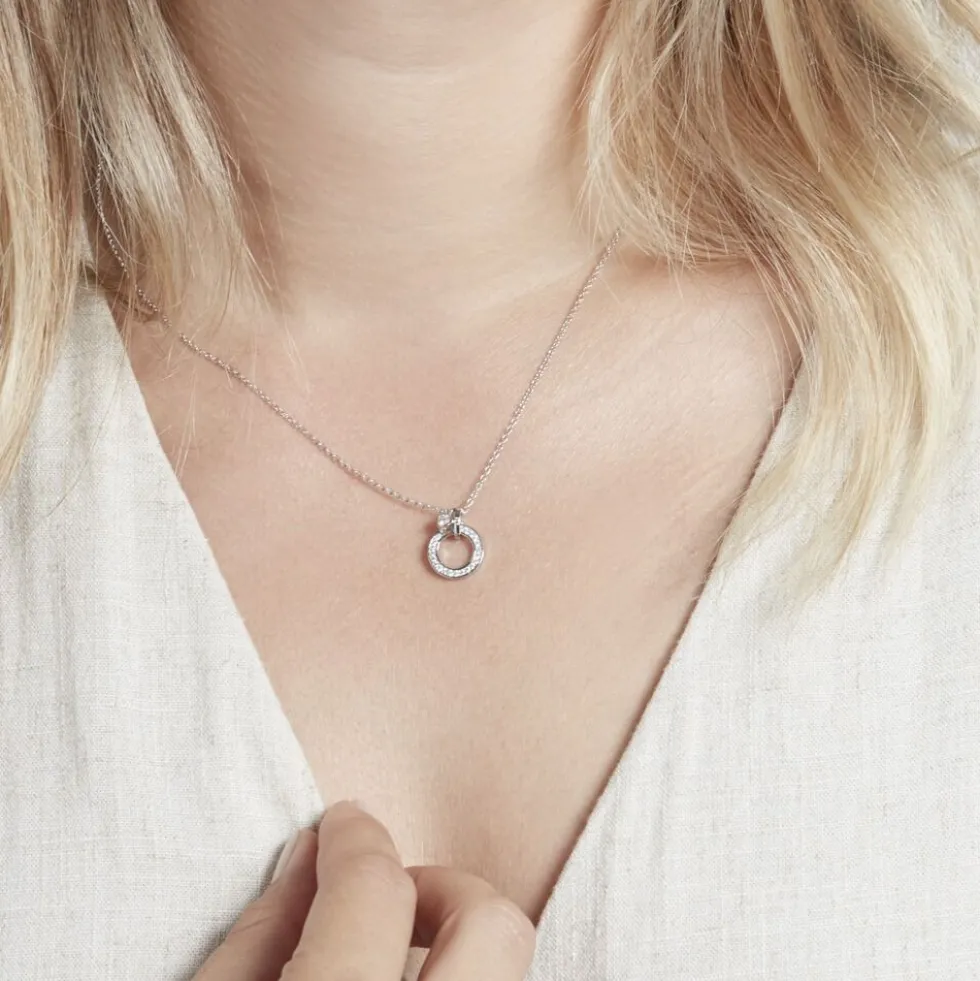 Collier Argent Diogo Oxydes De Zirconium