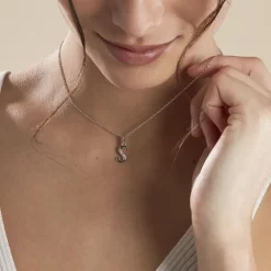 Collier Argent Fifi Oxydes De Zirconium