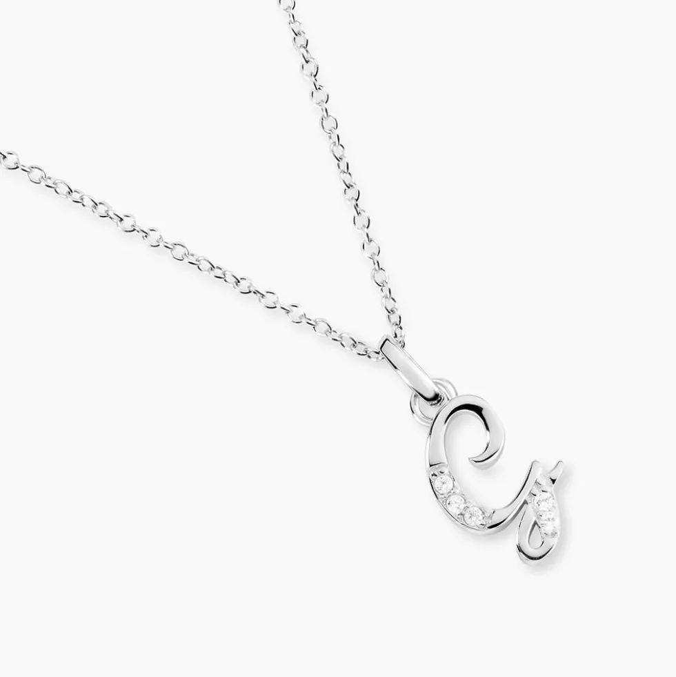 Collier Argent Fifi Oxydes De Zirconium