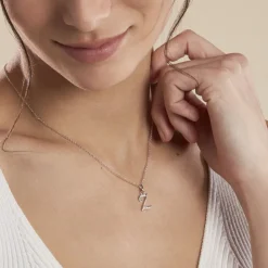 Collier Argent Fifi Oxydes De Zirconium