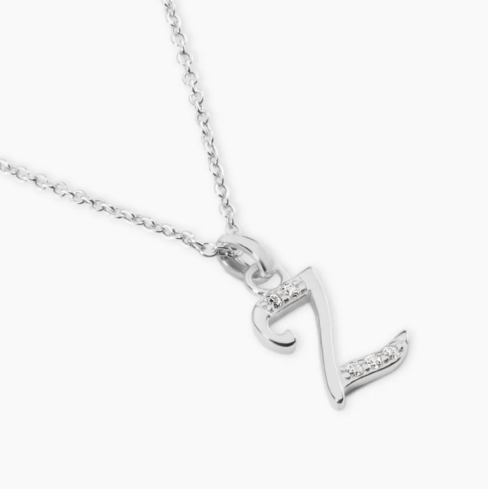 Collier Argent Fifi Oxydes De Zirconium