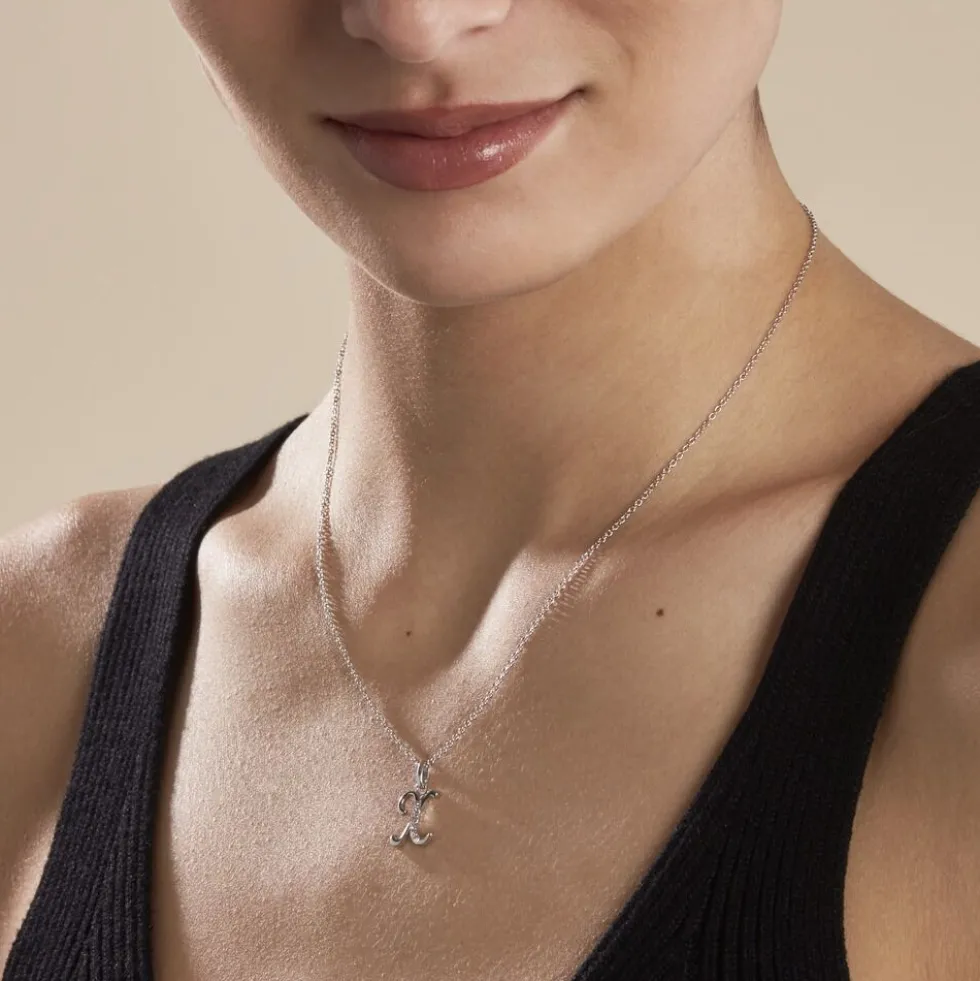 Collier Argent Fifi Oxydes De Zirconium