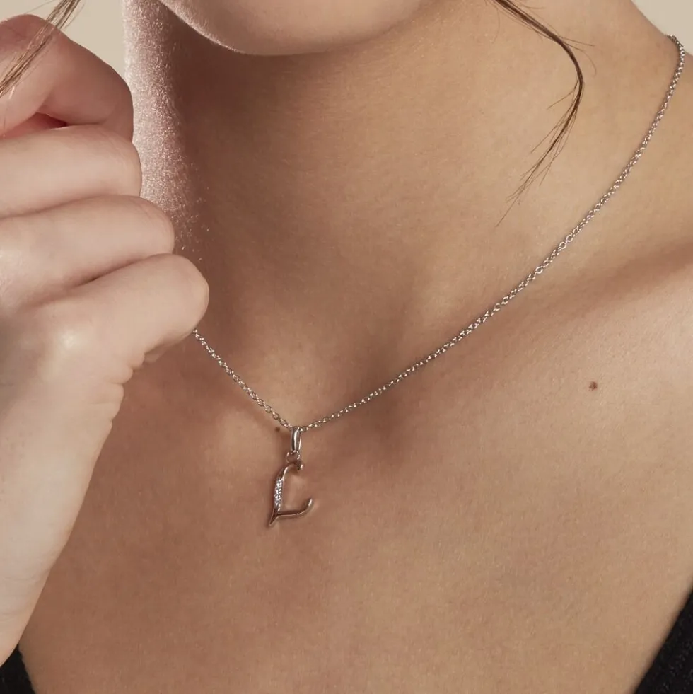 Collier Argent Fifi Oxydes De Zirconium