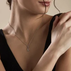 Collier Argent Fifi Oxydes De Zirconium