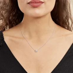 Collier Argent Kabibi Oxydes De Zirconium
