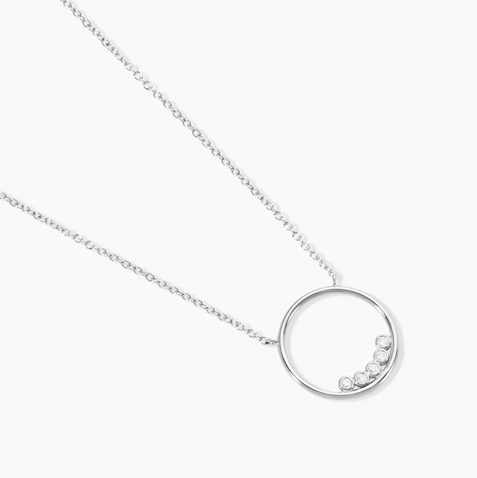 Collier Argent Leonerd Oxydes De Zirconium
