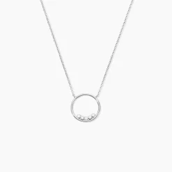 Collier Argent Leonerd Oxydes De Zirconium