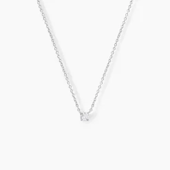 Collier Argent Lylwenn Oxydes De Zirconium