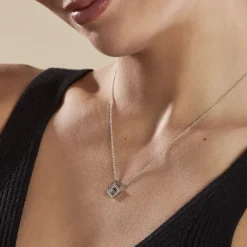 Collier Argent Maysoon Oxydes De Zirconium