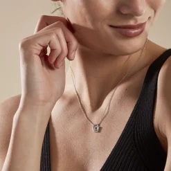 Collier Argent Maysoon Oxydes De Zirconium