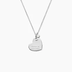 Collier Argent Mellicent Oxyde De Zirconium