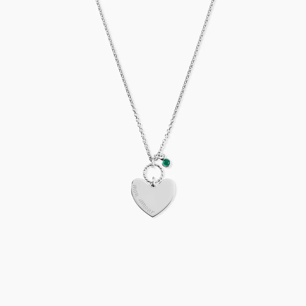Collier Argent Pero Onyx